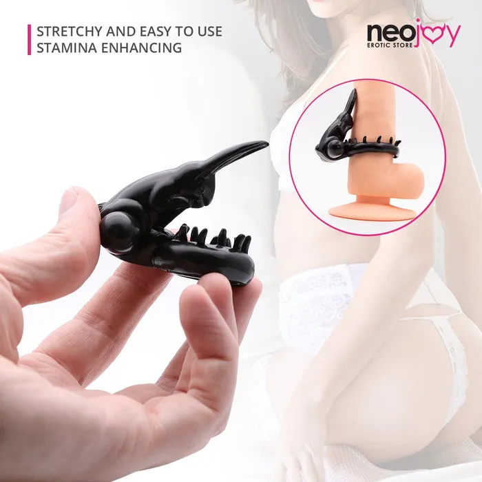 Neojoy Male Sex Toys Neojoy Dark Cock Ring Jelly Penis Ring for Enhanced Erection Clitoral Bullet