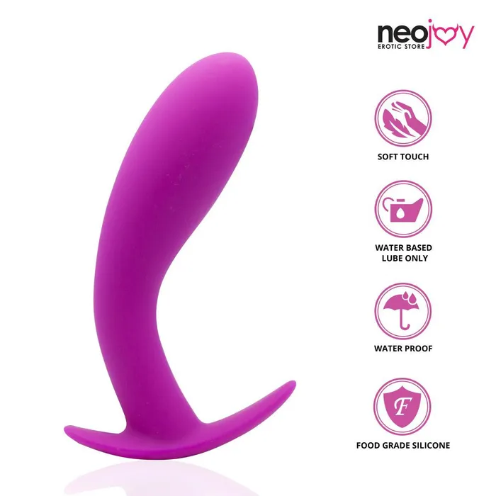 Neojoy Silicone Butt Plug With Bulbous Base Pink 55 Inch 14cm Neojoy Anal