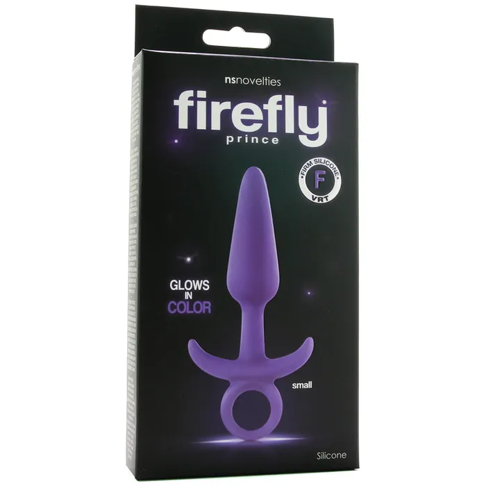 ns novelties Anal Firefly Prince Small Butt Plug in Glowing Purple ns novelties Anal Firefly Prince Small Butt Plug in Glowing Purple