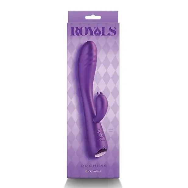 NS Novelties Vibrators Royals Duchess Rabbit Vibrator Metallic