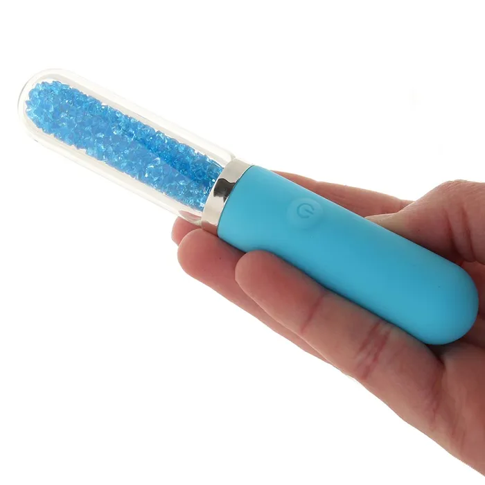 ns novelties Vibrators Stardust Posh Rechargeable Glass Vibe in Blue ns novelties Vibrators Stardust Posh Rechargeable Glass Vibe in Blue