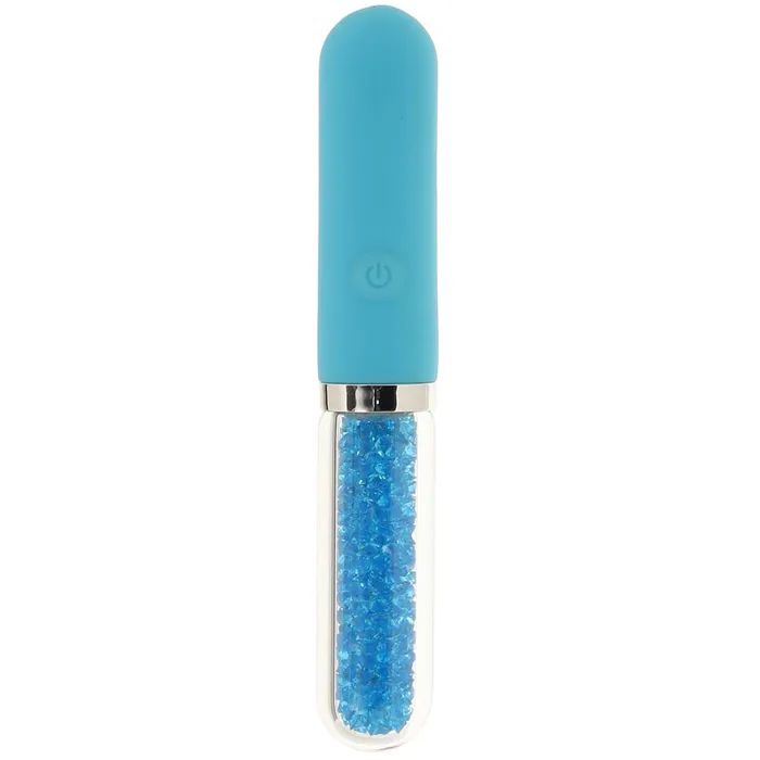 ns novelties Vibrators Stardust Posh Rechargeable Glass Vibe in Blue ns novelties Vibrators Stardust Posh Rechargeable Glass Vibe in Blue