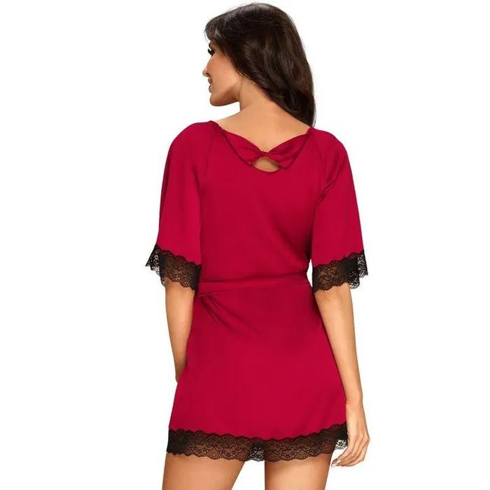 Obsessive Sensuelia Peignoir Red LXl Obsessive Vibrators