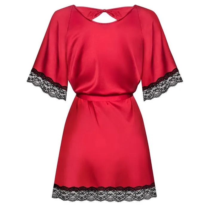 Obsessive Sensuelia Peignoir Red LXl Obsessive Vibrators