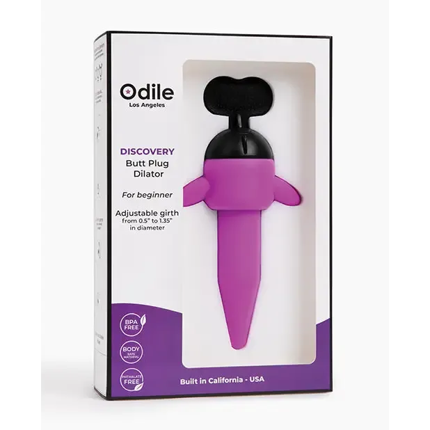 Odile Toys INC Anal Odile Discovery Tapered Butt Plug Dilator Purple