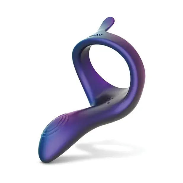 Onedc Male Sex Toys Hueman Eclipse Cock Ring wVibrating Perineum Purple