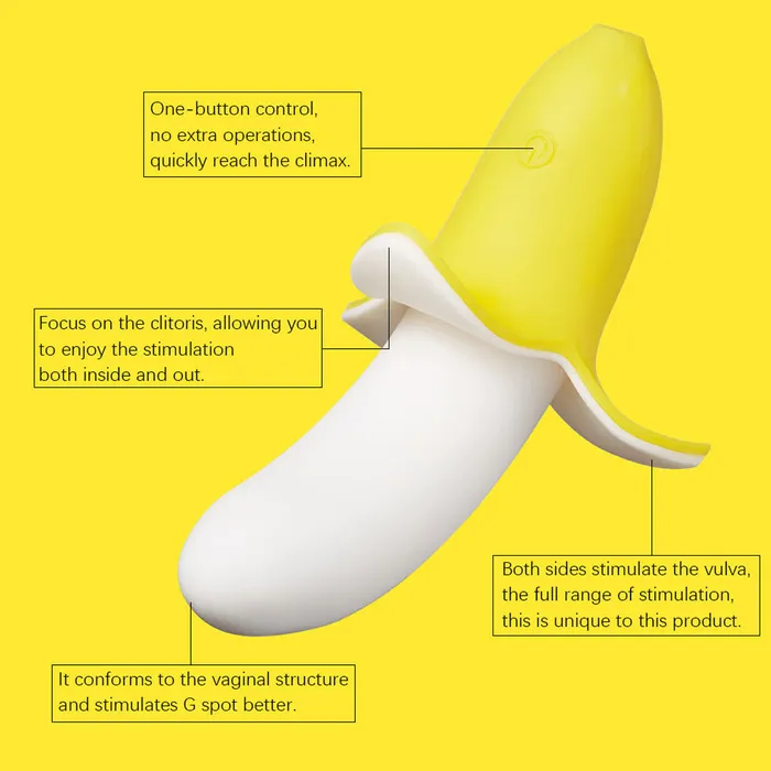 Other Brands Female Sex Toys Mini Banana Vibrator