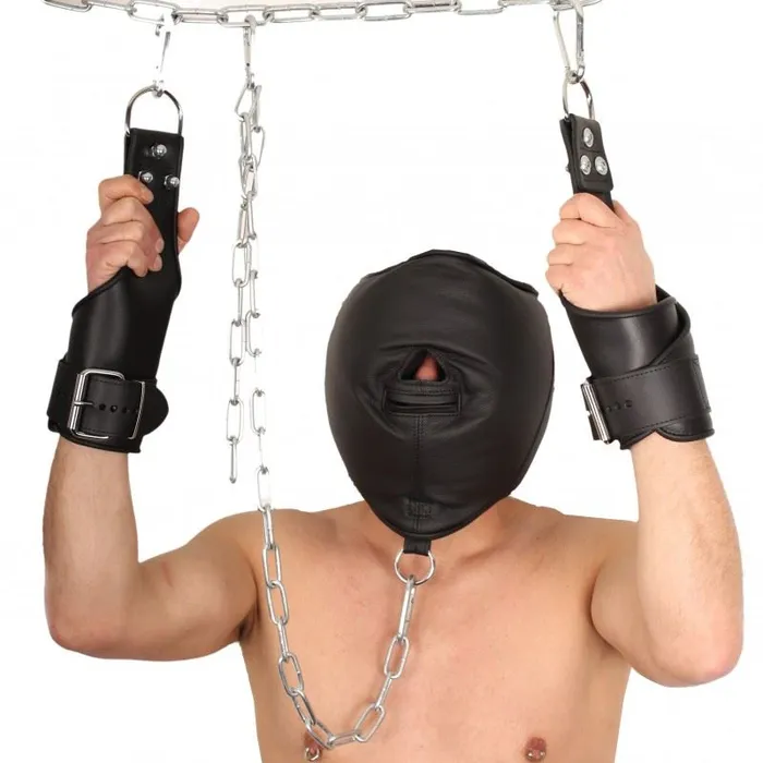Padded Leather Sensor Mask The Red Restraints