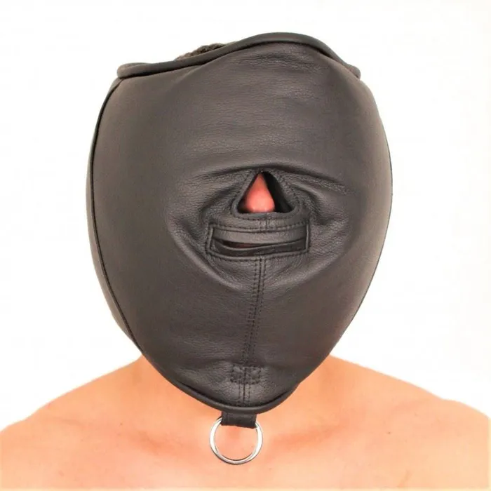 Padded Leather Sensor Mask The Red Restraints
