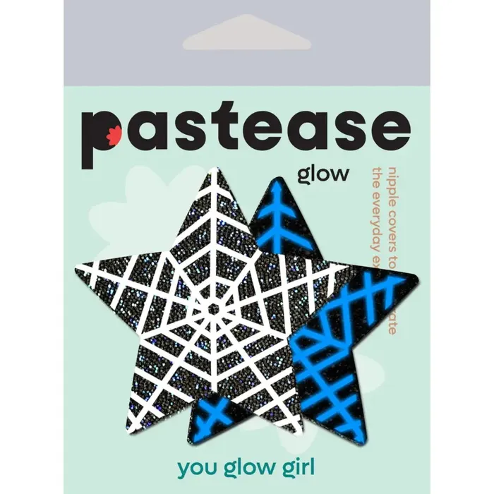 Pastease Anal Pastease Black Glitter Star W Spider Web Pastease Anal Pastease Black Glitter Star W Spider Web