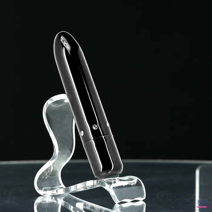 PowerBullet Pretty Point Bullet Vibrator Rechargeable Black PowerBullet Female Sex Toys
