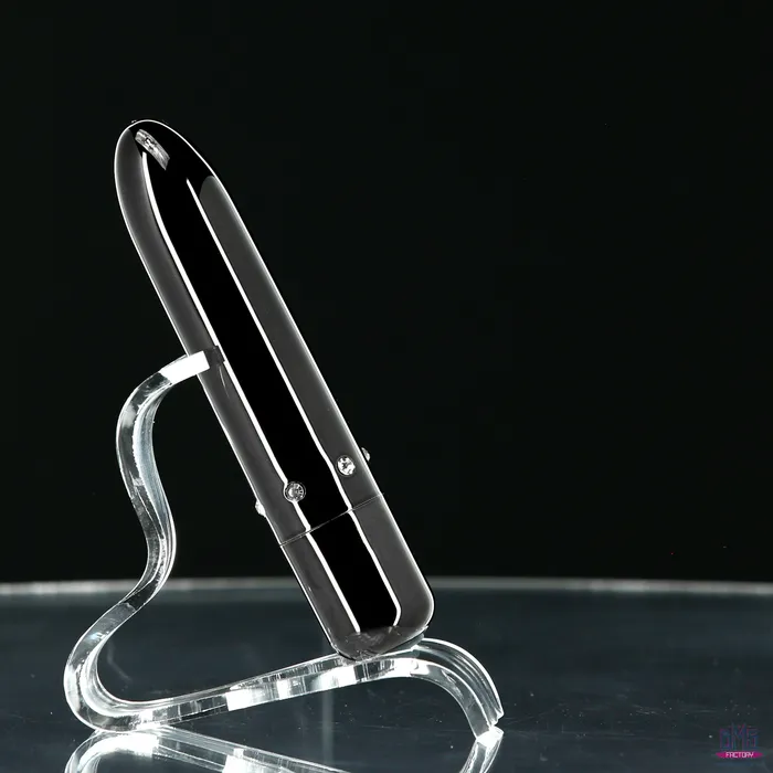 PowerBullet Pretty Point Bullet Vibrator Rechargeable Black PowerBullet Female Sex Toys