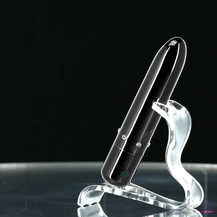 PowerBullet Pretty Point Bullet Vibrator Rechargeable Black PowerBullet Female Sex Toys