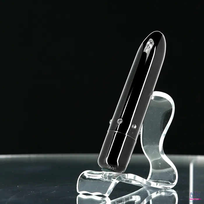 PowerBullet Pretty Point Bullet Vibrator Rechargeable Black PowerBullet Female Sex Toys