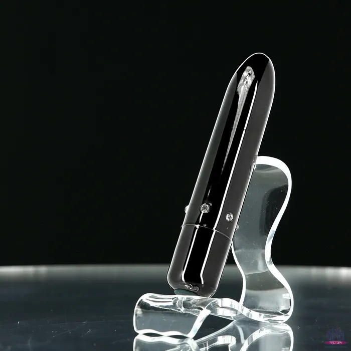 PowerBullet Pretty Point Bullet Vibrator Rechargeable Black PowerBullet Female Sex Toys