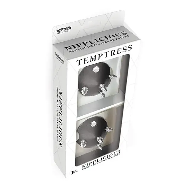 Restraints Nipplicious Temptress Leather Pasties Wstuds Black Hott Products Restraints Nipplicious Temptress Leather Pasties Wstuds Black Hott Products