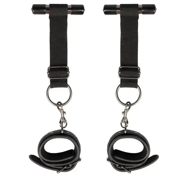 Restraints ONEDC Easy Toys Over The Door Wrist Cuffs Black Restraints ONEDC Easy Toys Over The Door Wrist Cuffs Black