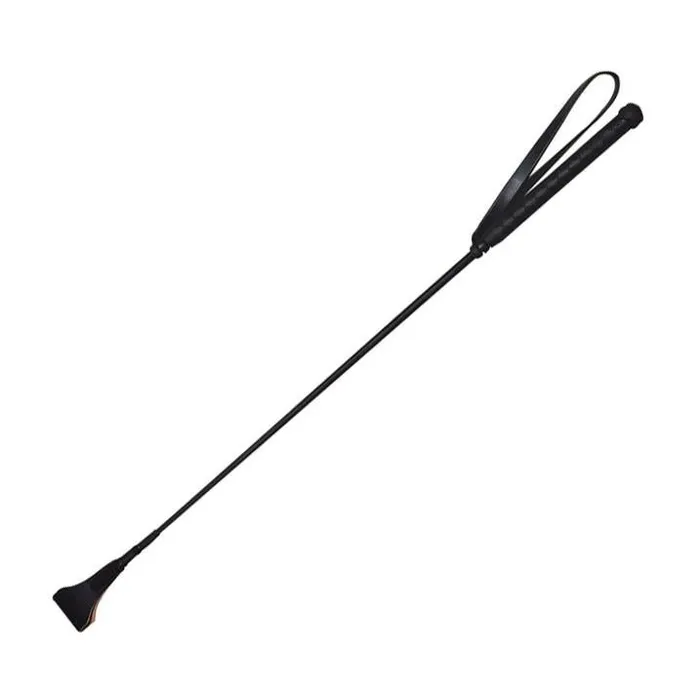 Restraints Triangle Tipped Leather Crop Black Zado