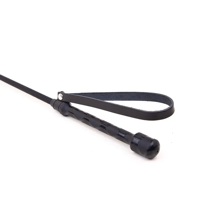 Restraints Triangle Tipped Leather Crop Black Zado