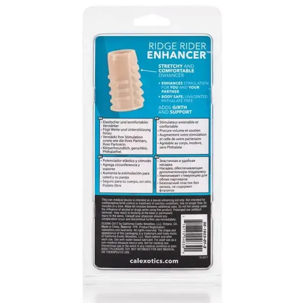 Ridge Rider Enhancer Ivory CalExotics Female Sex Toys