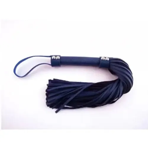 Rouge HStyle Leather Flogger Blue Rouge Vibrators