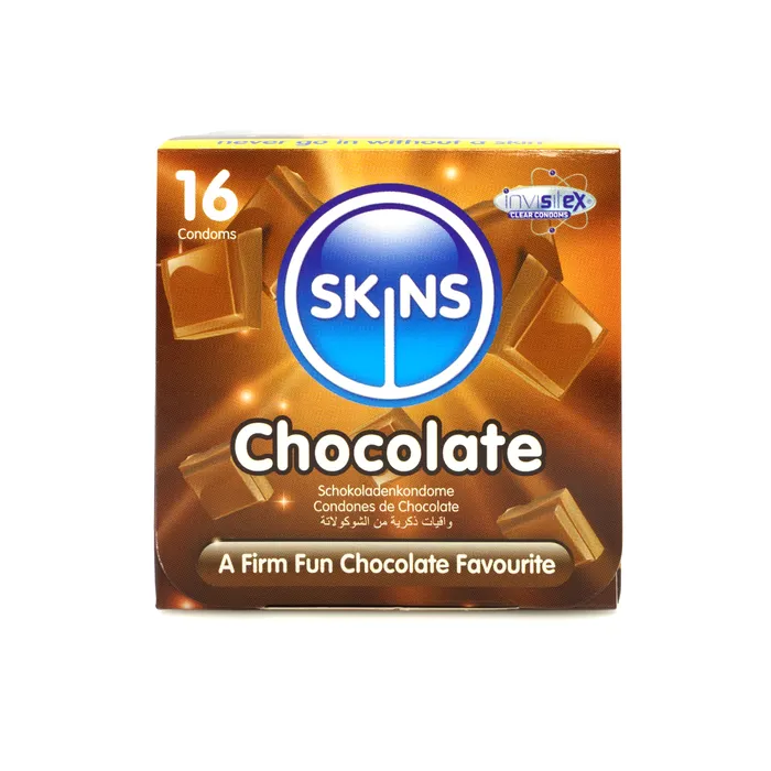SKINS CONDOMS CHOCOLATE 16 PACK Skins Enhancers