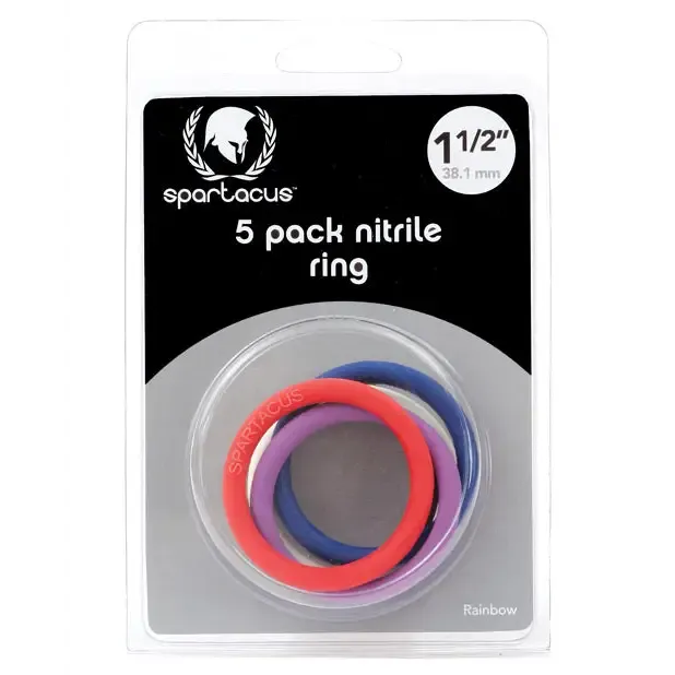 Spartacus Dildos Spartacus Nitrile Cock Rings 5 Per Package15in each