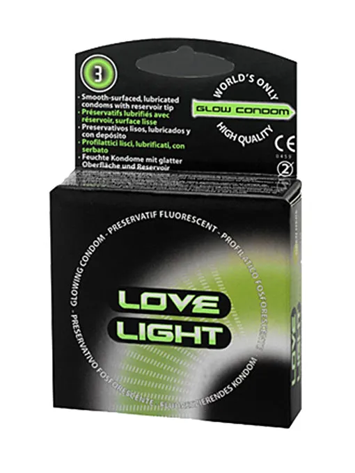 SToys Dildos Glow In The Dark Condoms 3 Pack