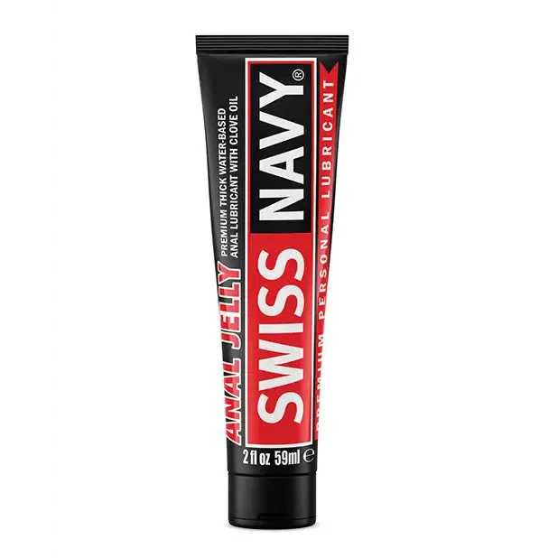 Swiss Navy Swiss Navy Anal Jelly Premium Water Based Lubricant with Clove Oil 2 oz Male Sex Toys