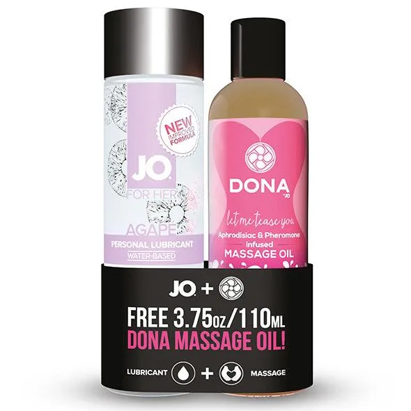 System JO Agape Glijmiddel 120 ml FREE Dona Massage Oil 110 ml System JO Couples System JO Agape Glijmiddel 120 ml FREE Dona Massage Oil 110 ml System JO Couples
