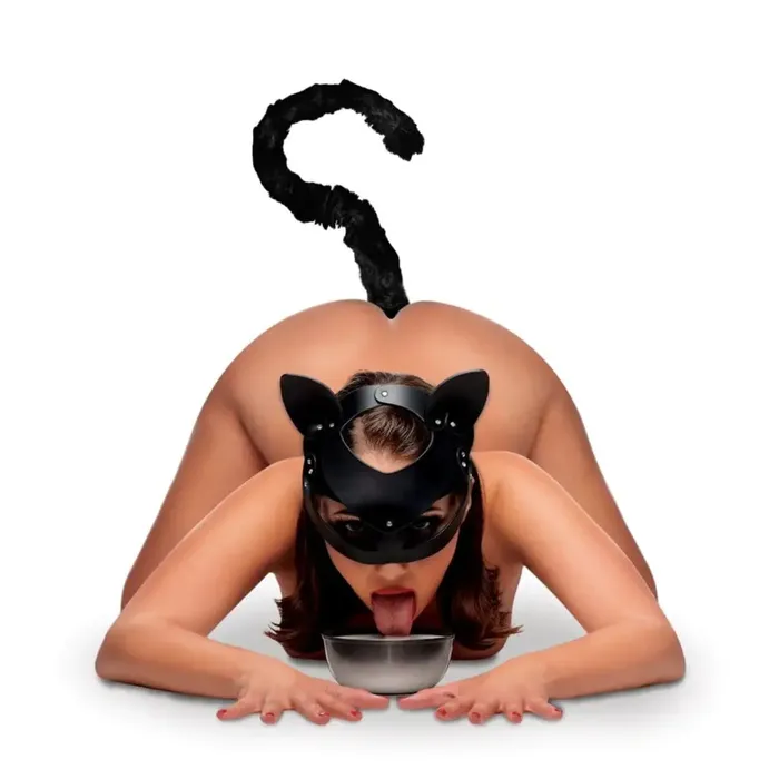 Tailz Anal Cat Tail Anal Plug And Mask Set