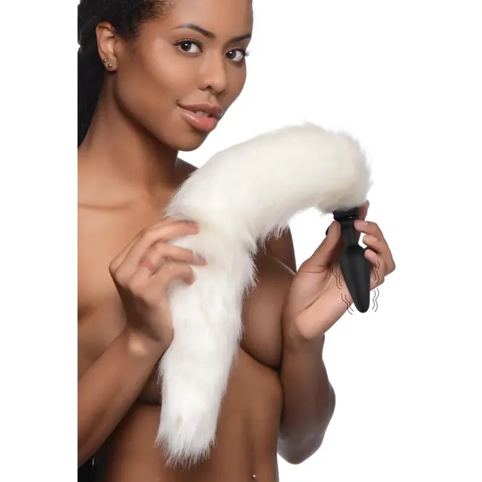 Tailz Male Sex Toys Large Vibrating Anal Plug With Interchangeable Fox Tail Tailz Male Sex Toys Large Vibrating Anal Plug With Interchangeable Fox Tail