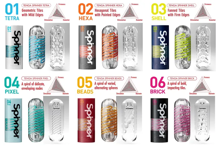 Tenga Male Sex Toys Tenga Spinner 03 Shell Stroker