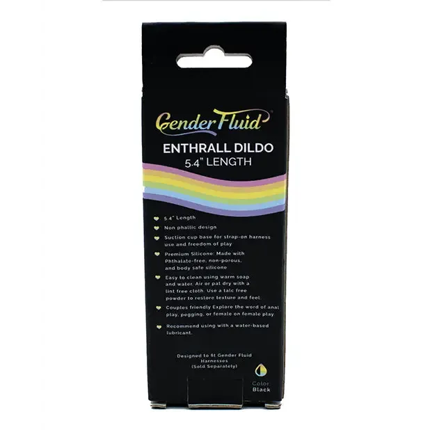 Thank Me Now INC Gender Fluid 55 Enthrall Strap On Dildo Black Female Sex Toys Thank Me Now INC Gender Fluid 55 Enthrall Strap On Dildo Black Female Sex Toys
