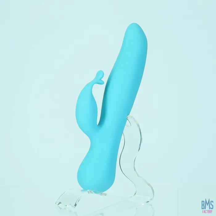 The Kissing Swan Dual Action Vibrator Blue Swan Vibrators