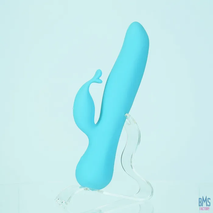 The Kissing Swan Dual Action Vibrator Blue Swan Vibrators