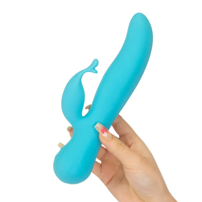 The Kissing Swan Dual Action Vibrator Blue Swan Vibrators