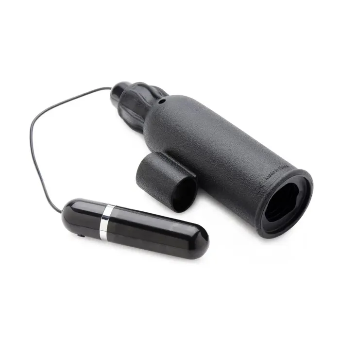 Trinity Vibes Male Sex Toys Lightning Stroke Silicone Stroker With Vibrating Bullet Trinity Vibes Male Sex Toys Lightning Stroke Silicone Stroker With Vibrating Bullet