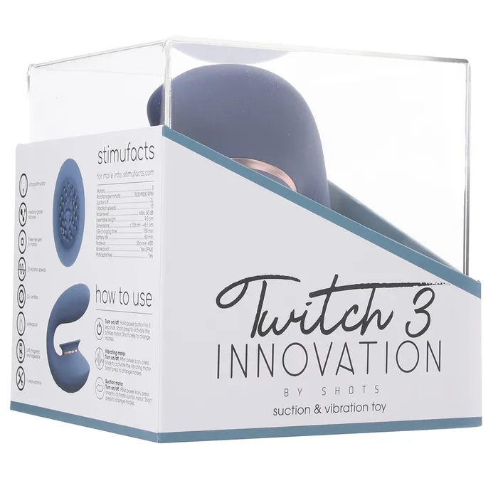 Twitch 3 Rechargeable Vibe in Blue Shots Toys Vibrators