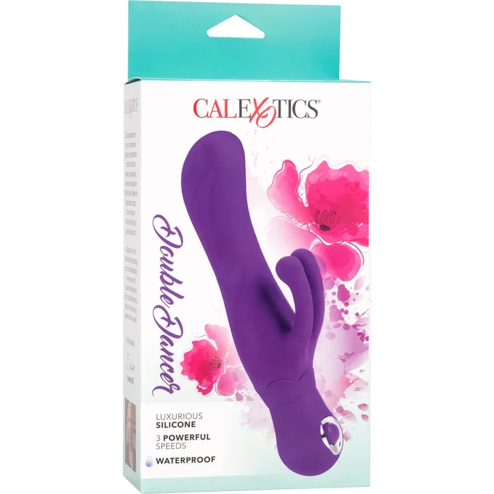 Vibrators CalExotics CalExotics Silicone Double Dancer Vibe Purple