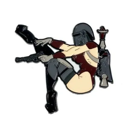 Vibrators Geeky Kinky Lady Hunter Enamel Pin Geeky Kinky