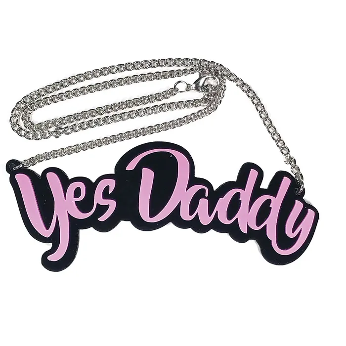 Vibrators Geeky Kinky Yes Daddy Necklace Geeky Kinky