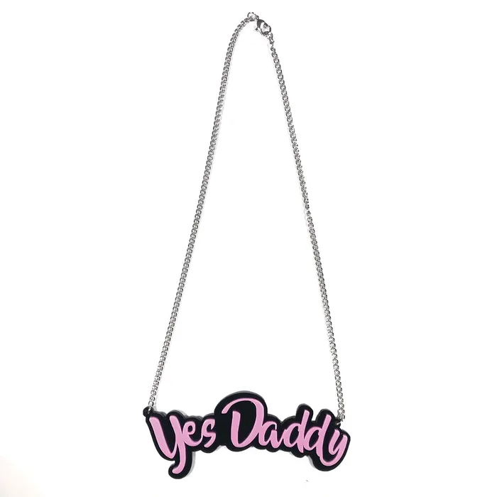 Vibrators Geeky Kinky Yes Daddy Necklace Geeky Kinky