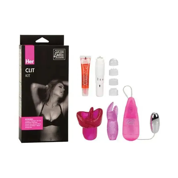 Vibrators Her Clit Kit Multi Color CalExotics