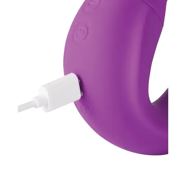 Vibrators Honey Play Box Lilian Gspot Vibrator Wrotating Head Vibrating Tongue Purple