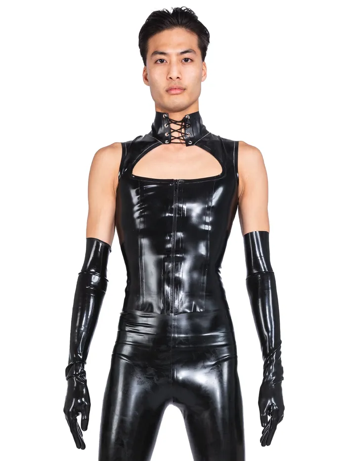 Vibrators HonourSkintwocom Latex Keyhole Top