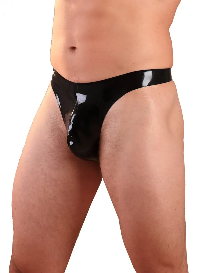 Vibrators HonourSkintwocom Pouch Latex Thong in Blue