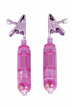 Vibrators HonourSkintwocom Purple Vibrating Nipple Clamps