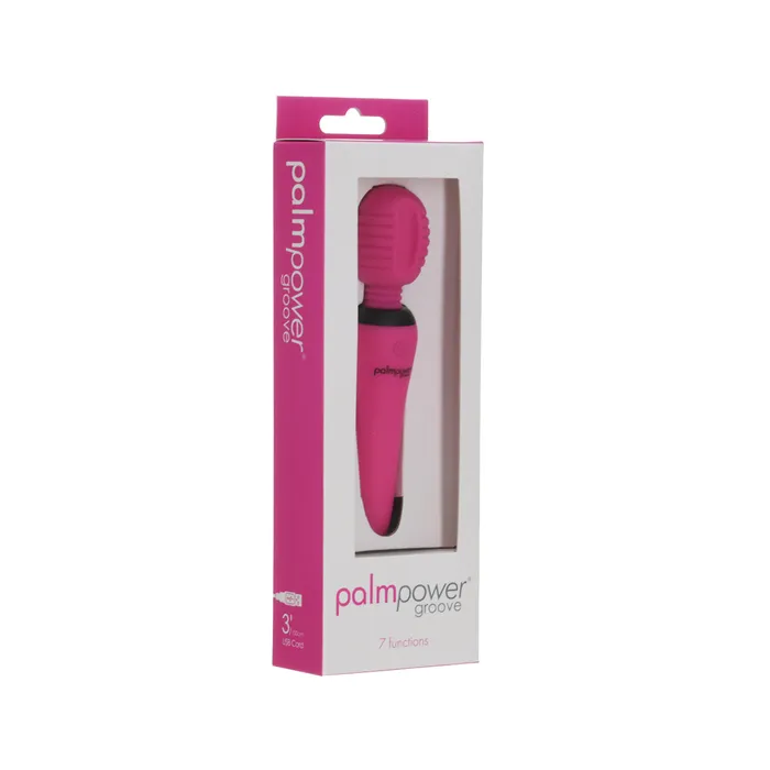 Vibrators PalmPower Groove Mini Wand Massager Pink PalmPower