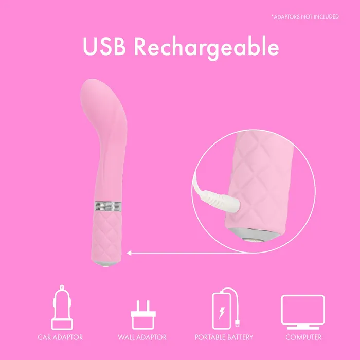 Vibrators PL Pure Love GSpot Vibrator With Swarovski Crystal Pink